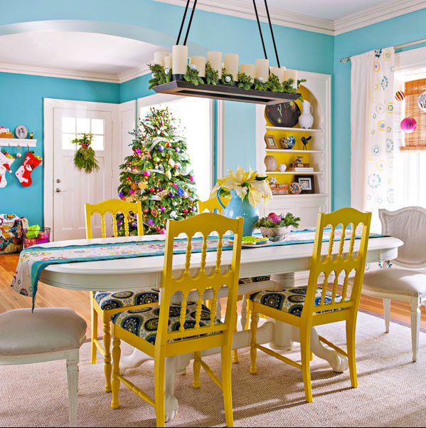 dining room holiday decor