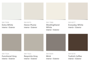 Pottery Barn Paint Color Collection for Sherwin Williams - HOMMCPS