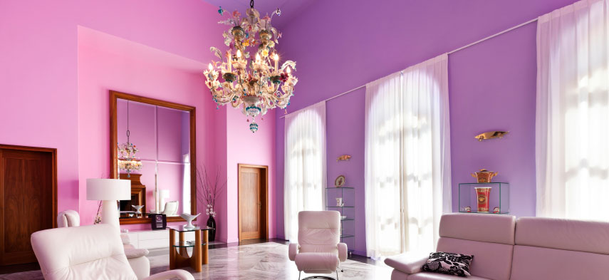 lavender color living room