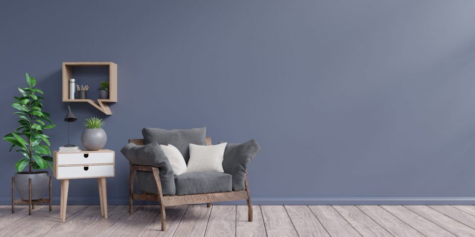 Blue Wall Painting