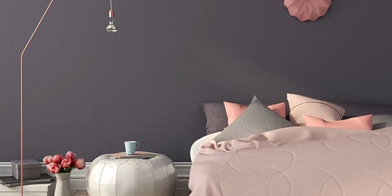 grey paint color in bedroom