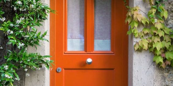 painted house door